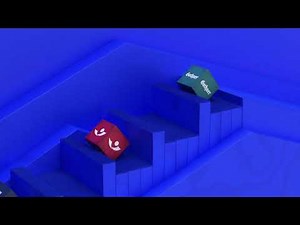 Satisfying 3D Animation: Cube Rolling up Stairs | CGI