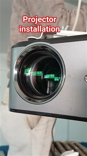 Projector installation | highest quality pictures #reels #projector