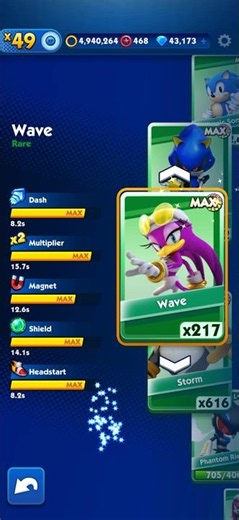 Sonic Dash 2026 - Wave Max Level