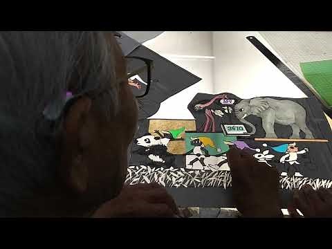 【藤城清治先生99歳】制作の様子