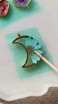 Tutorial of resin pendant resin jewellery making at home