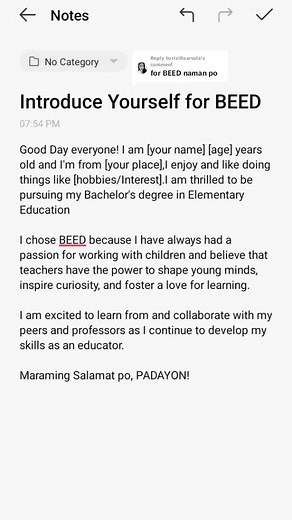 Introduce Yourself for BEED: Choosing the Education Path