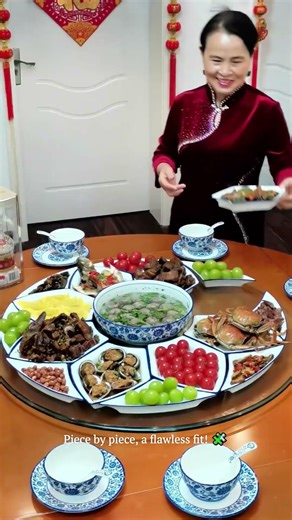 Assembling a Modular Petal Dinnerware Set for a Lazy Susan 🌸#dinnerware #tableware #creative
