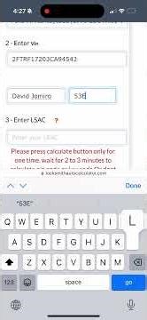 Ford vin to key code