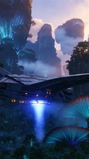 Human Spaceship Landing on Pandora | Cinematic AI Sci-Fi Scene