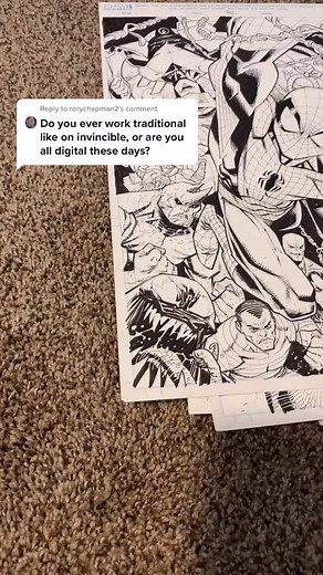 Reply to @rorychapman2 #art #spiderman #marvel #drawing
