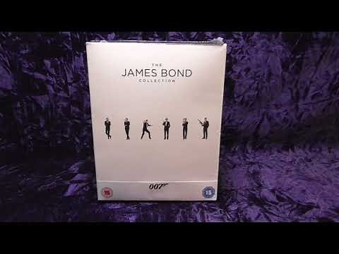 James Bond 24 film Blu ray collection box set unboxing
