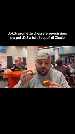 troppo severo 😬 #joker #cicciogamer89 #food #viralshort