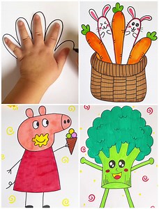 Learn to Make Simple Handprint Drawings for Kids and Beginners | Kidpid