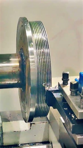 lathe machine threading operation #machine #lathemachine