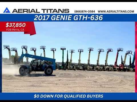 FOR SALE: 2017 GENIE GTH-636 SN1056 #boomlift #constructionequipment