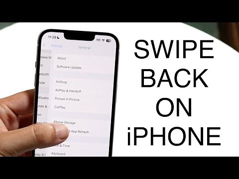 How To Swipe/Go Back On Any iPhone! (2023)