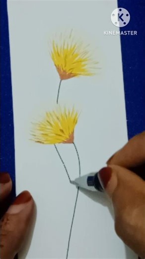 Easy floral bookmark 🥱🤓#acrylic art # short