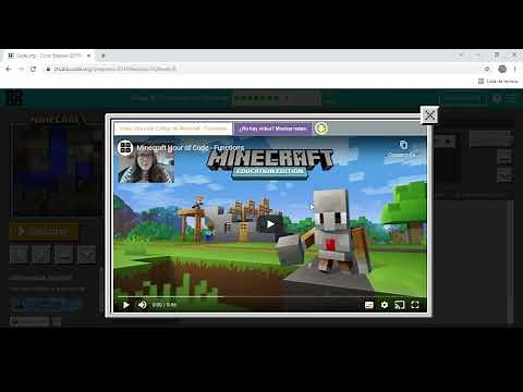Code.org - Curso Express (2019): Etapa 16 Funciones en Minecraft