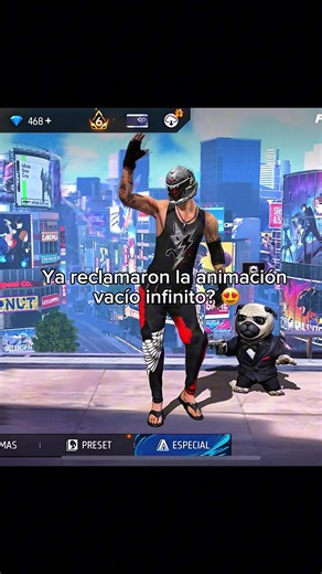 Reclamación Animación de Vacío Infinito en Free Fire