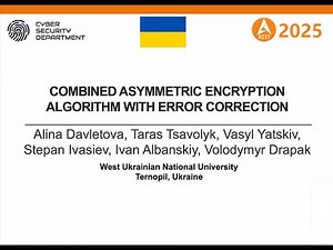 Combined Asymmetric Encryption Algorithm with Error Correction - ACIT'25