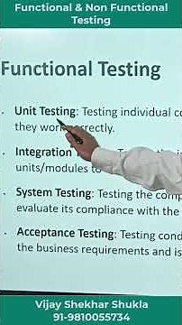 Functional Testing Versus Non Functional Testing