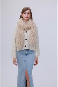 Snow Owl Feather Scarf – Softest Winter Accent