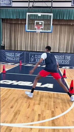 Lane agility test #combinetest#athletictraining #athleticperformance #basketballcombine #shorts