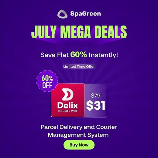 Delix - Courier Management System Script 60% OFF || SpaGreen Creative