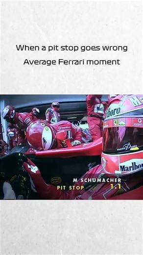 Ferrari pit stop disaster 😭🔥 Wait for it… #F1 #Formula1 #Ferrari
