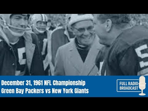 December 31, 1961 NFL Championship Green Bay Packers vs New York Giants