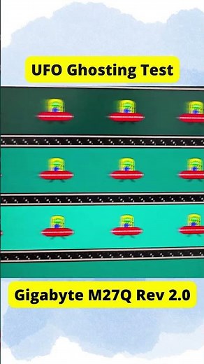 Check The 170Hz IPS Ghosting | Gigabyte M27Q Rev 2.0 UFO Ghosting Test #shorts #gaming #pc #monitor