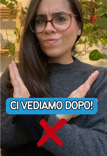Don’t say “ci vediamo dopo” in Italian! Use one of these instead 😉 Ci vediamo presto 🫶🏻 #learningitalian #italianforbeginners #italianwords #italianlanguage #italianoonline