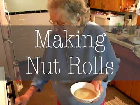 Mom Makes Nut Rolls