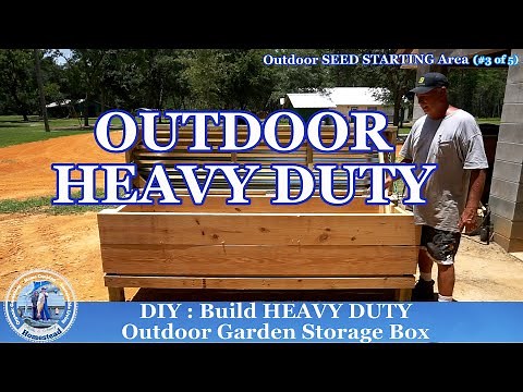 DIY: How to Build HEAVY DUTY Outdoor Garden Storage Box
