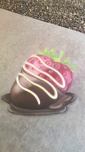 Easy White Chocolate Drizzle Chalk Art Drawing