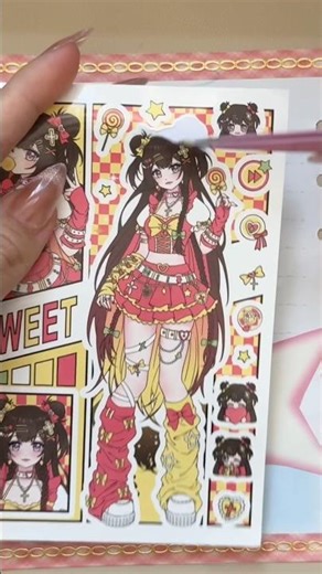 ASMR ✨ Deco Stickers Journaling Ideas #kawaiijournal #asmrsounds #collage #journal #scrapbooking