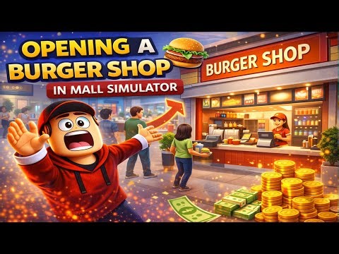 Opening a Burger Shop in Mall Simulator 🍔 | First Day Profit | PC Gameplay