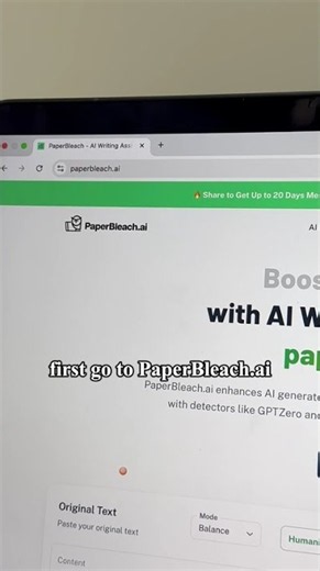 How to humanize AI text for free (100% to 0% AI) #Shorts #paperbleach #AIHumanizer