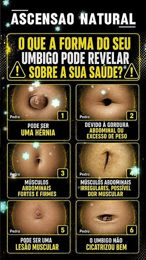 Umbigo pode revelar sobre a sua saude