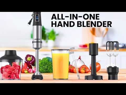 Hate Bulky Blenders? This Hand Blender Fixes It: Ganiza Immersion Blender Handheld 6 in 1
