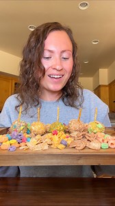 CHEESE BALL FLIGHT 🧀 CEREAL EDITION 🥣 #cheeseballs #cheese #charcuterie #cereal #appetizers #easyrecipes #kidfriendly #snackrecipe #dessert #frostedflakes #cinnamontoastcrunch #cheeseball #foodflight #cheeseflight #breakfast | Morgan Chomps