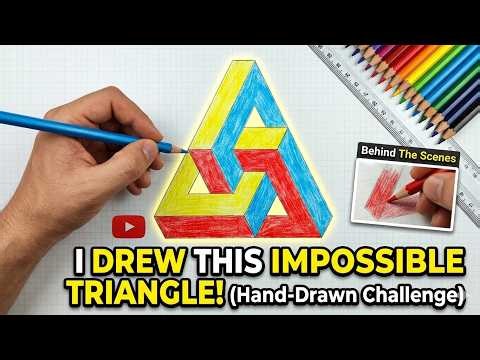 SHAPE 07 | How to Draw an Impossible Triangle 🔺 | Mind-Bending 3D Optical Illusion
