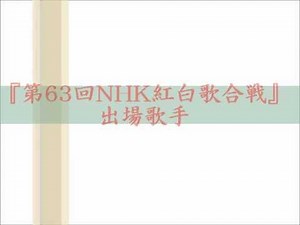 「第６３回ＮＨＫ紅白歌合戦」出場歌手発表！司会：嵐・堀北真希