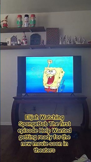 Elijah Watching SpongeBob First episode Help Wanted