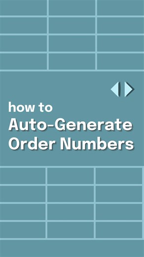Your Excel Dictionary on Instagram: "How to auto-generate order numbers. 🔢⁠ ⁠ Comment 'MASTER' and I'll send you the FREE Excel Function Guide!⁠ ⁠ #excel #exceltips #exceltricks #spreadsheets #corporate #accounting #finance #workhacks #tutorial #sheets"