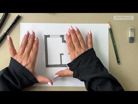 Drawing a Floor Plan Freehand and Adding Measurements