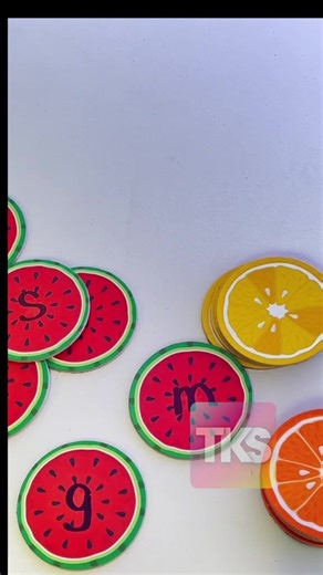 Make a fun word work activity for your classroom with these fruit coasters from Dollar Tree! Grab the free file here: https://thekindergartensmorgasboardstore.com/collections/freebies/products/fruity-cvc-words #teachers #kindergarten #scienceofreading #phonics | Kindergarten Smorgasboard