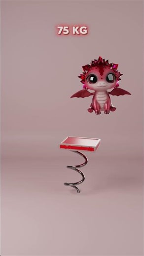 Spring vs Baby Dragon 🐉 #3d #shorts