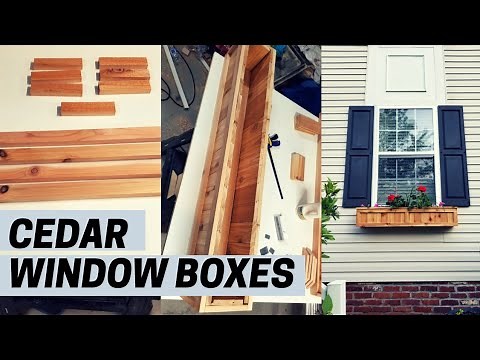 How to Build a Cedar Window Planter Box | Easy DIY Project