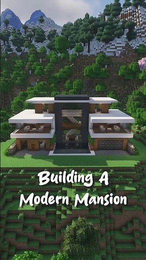 Building A Modern Mansion In Minecraft
