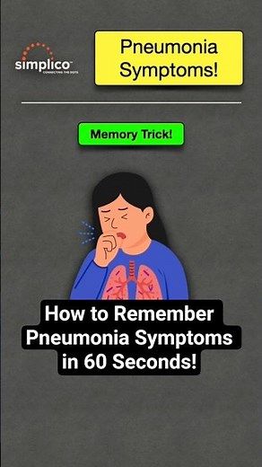 🔥 How to Remember Pneumonia Symptoms in 60 Seconds! [Cough Sounds] #nursing #emt
