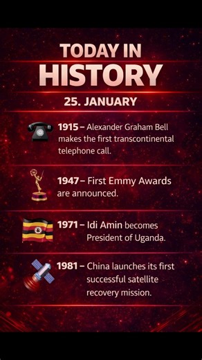 What happened 25.January in history?