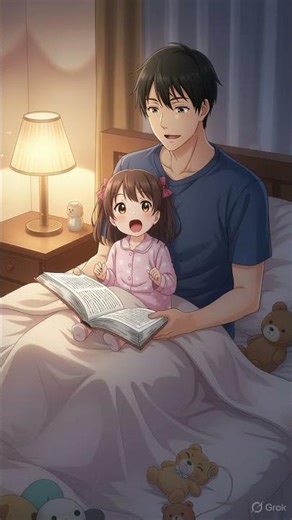 A Father’s Bedtime Story 🌙 | Heartwarming Father & Daughter Anime Moment