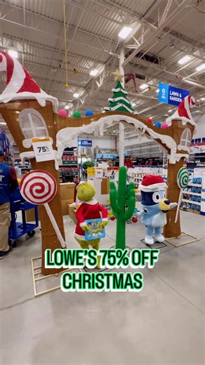 The Target Bargain Hunter on Instagram: "Lowe’s 75% off Christmas! #lowesclearance #clearance"